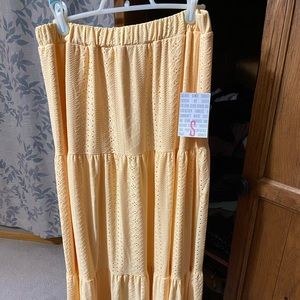 NWT LuLaRoe Poppy tiered maxi skirt